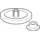 Geberit Sitz-/Deckelpuffer 598094000 zu WC-Sitzen, 1 Satz, weiß