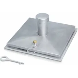 ZARGES Brunnenabdeckung, isoliert , verzinkt Schachtmaß 625 x 625 mm