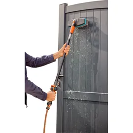 Gardena Wasch-Set Cleansystem soft mit Stiel S grau