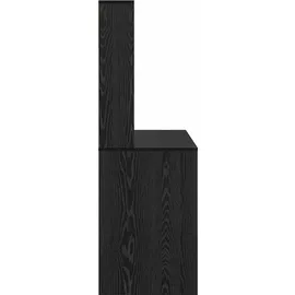 vidaXL Schreibtisch mit Regal Schwarz Eichen-Optik 91 x 50 x 149 cm