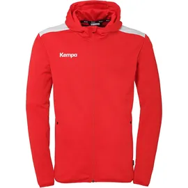 Kempa Emotion 27 Kapuzenjacke rot/weiß 140
