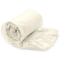 Yellow Spannbettlaken Perkal 140 x 200 cm beige