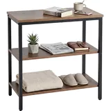 Relaxdays Nachtschrank 61 x 60 x 30 cm Braun