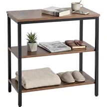 Relaxdays Nachtschrank 61 x 60 x 30 cm Braun