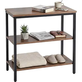 Relaxdays Nachtschrank 61 x 60 x 30 cm Braun