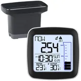 Infactory Digitale Funk-Wetterstation Schwarz 35.1129.01