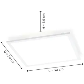 Selltec Selltec, Wandleuchte - Deckenleuchte, LED Deckenlampe Panel Backlight Fernbedienung Farbsteuerung