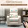Homcom Relaxsessel mit Massagefunktion, Fernsehsessel mit Liegefunktion, Drehbarem Tisch, Massagesessel, Ruhesessel mit Fernbedienung, Feder,