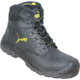 Puma Borneo Black Mid S3 CI HI HRO SRC Sicherheitschuhe Arbeitsschuhe Bauschuhe hoch Schwarz-Größe-43 EU 43