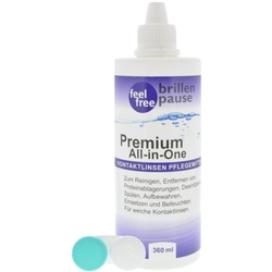feel free Premium 1x 360ml All-In-One Kontaktlinsen Pflegemittel + Behä