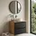 Badplaats Waschbeckenunterschrank Ocean 2 Schubladen 60 x 59 cm Schwarz Matt/Eiche