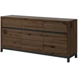 MASSIVMOEBEL24.DE Sideboard 175 x 85 x 45 cm Tabacco Braun geölt