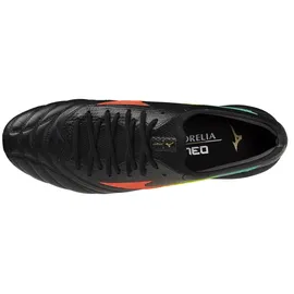 Mizuno Morelia Neo V B Japan FG Unisex Black/Lava Orange/Arcadia 43