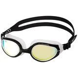 NILS AQUA Schwimmbrille Sportbrille schwimmen, (1-St) schwarz NQG480MAF Schwarz