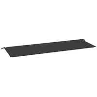 VidaXL Gartenbank-Auflage Schwarz 150x50x3 cm Oxford-Gewebe