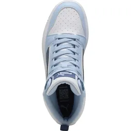 Puma Rebound V6 Mid Unisex Weiß/Dark Indigo/Haute Tropic 39