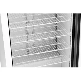 Royal Catering Gefrierschrank - 580 L - - Glastür - Silbern - Kältemittel R290