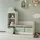 [en.casa] Sitzbank Vipsali Mintgrün/Weiß 100 x 99 x 30 cm