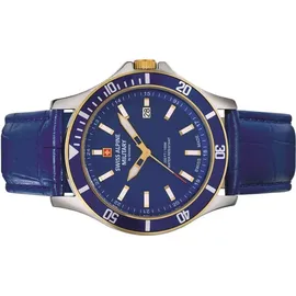 Swiss Alpine Military Herren Uhr Analog Quarz 7022.1545SAM Leder