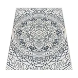 Paco Home Outdoorteppich, Blau, Textil, Rechteckig, 80x150 cm, strapazierfähig, für Fußbodenheizung geeignet, Teppiche & Böden, Teppiche, Outdoorteppiche