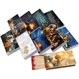 jameitop jameitop® 10 x 45er Packungen XL Streichholzschachteln, 10cm mit Weihnachten/Christmas Design Streichhölzer Zündhölzer