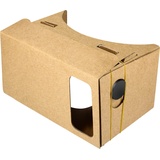 Avizar Smartphone VR-Brille aus Karton, Ultrakompakt – Braun