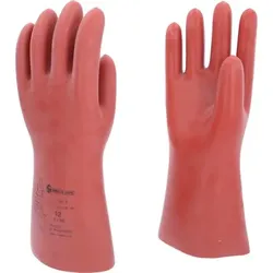 Elektriker-Schutzhandschuh mit mechanischem Schutz, Größe 12, Klasse 2, rot - rot