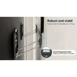 ISY ITV 1400 TV Wandhalterung, max. 80 Zoll, Starr, Schwarz
