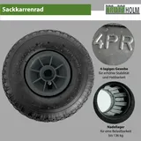 Baumarktplus 4x Sackkarrenrad 260x85 mm 3.00-4 Nabenlänge 75 mm Luftbereifung Ersatzrad Bollerwagenrad 4 PR
