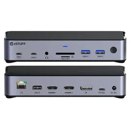 ESTUFF Triple USB-C Docking Station (GLB232006)