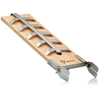 BBQ-Toro Flammlachsbrett für Fisch und Lachsfilets inkl. Halterung | Lachsbrett aus Buche zum räuchern oder Grillen | Räucherbrett mit Halterung für Grill, Kugelgrill, Feuerschale (1)