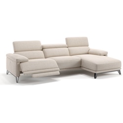 Stoff Eckcouch Polsterecke CELANO - beige