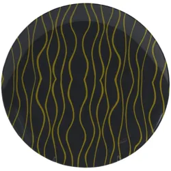 GIMEX GreyLine "lemon-grau" - Essteller 25,5cm - bruchfestes Melamin Campinggeschirr