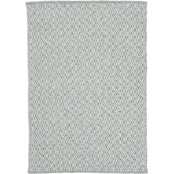 Teppich CARPETFINE "Frida 202", grün, B:160cm H:7mm L:230cm, Polyester, Teppiche, Wendeteppich, 100% recyceltem Material (PET), Flachgewebe, Sisal Optik