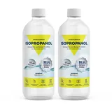 Reines Isopropanol – Isopropylalkohol 99,9% – 2 x 1 Liter Reinigungsalkohol – Reinigung von elektronischen Geräten & Linsen – löst Kunstharz beim 3D-Druck (2 x 1000ml) Made in Germany