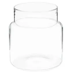 Bauchige Glasvase h 28 cm