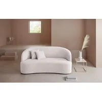 LeGer Home by Lena Gercke 3-Sitzer »Dilara«, gerundete Rückenlehne und Front, in 3 Bezugsqualitäten beige