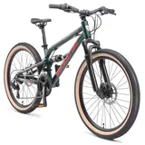 Bikestar Fully MTB Alu 24 Zoll RH 33 cm grün