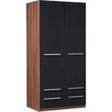Priess Kleiderschrank »Schrank Garderobe Wäscheschrank Barcelona in 5 Breiten«, viel Stauraum, geräumige Schubkästen, mit Spiegel, MADE IN GERMANY