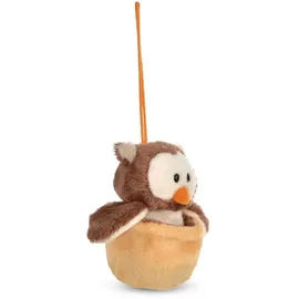 NICI Wendekuscheltier Eule Oscar gelb 12cm