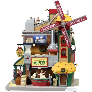 Lemax 35020-UK Caddington Village Sights & Sounds: Miss Milly's Muffin Mill