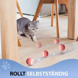 petsation Interaktives Katzenspielzeug Ball rosa