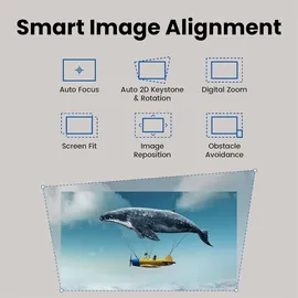 BenQ GP520 4K HDR 2600 lm LED-Wohnzimmerprojektor für Home Entertainment mit Google TV, Auto Cinema Mode, MEMC, Rec.709, HDR10+, HDMI 2.1, USB-A, USB-C, Wifi6, Bluetooth5.2, eARC, Dolby, 7.1 Kanal