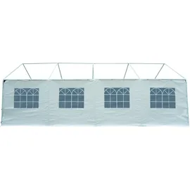 DEGAMO Seitenplane für Pavillon 8x4 m 1 Stück Weiß
