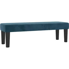 vidaXL Boxspringbett mit Matratze Dunkelblau 180x200 cm Samt