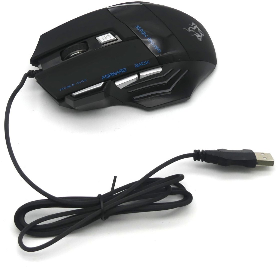 Gaming Maus Computer Queender H200 schwarz kabelgebunden USB 2.0