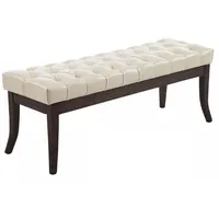 CLP Sitzbank Ramses Kunstleder antik-dunkel creme/120 cm