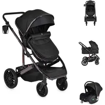 Moni Kombikinderwagen 3 in 1 all Road Schwarz