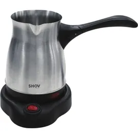 SHOV Türkischer Kaffeekocher 5 Tassen Schwarz