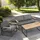 Konsimo Konsimo® Gartensessel, Anthrazit, Grau, Metall, Textil, Holz, 70x65x60 cm, Hergestellt in Europa, Loungemöbel, Lounge-Sessel